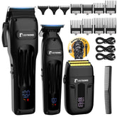 BESTBOMG BS-808A hair clipper close-up showing ergonomic grip for precise trims