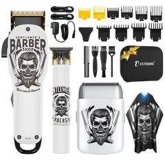 BESTBOMG hair clippers professional design enables precise fades for barber-grade results