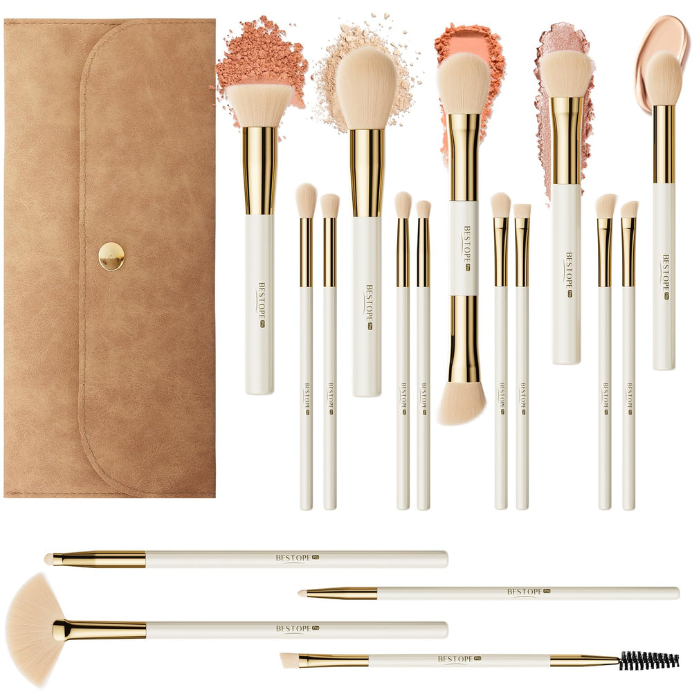 BESTOPE PRO makeup brushes set with soft bristles for smooth application
