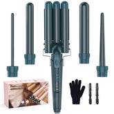 BESTOPE PRO Waver 5-in-1 curling wand green shown for versatile at-home styling.