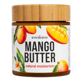 Better Shea Butter mango butter jar front showing rich hydration for skin and hair