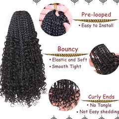 Beverlee pre-looped crochet hair enables quick, clean installation.
