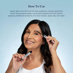 Beverly Hills MD Thick + Full Brow Serum tube closeup showing branding.