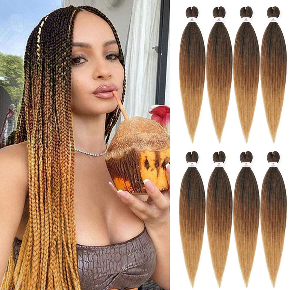 Beyond Beauty pre-stretched braids 26in ombre 1B-30-27 for easy, natural-looking styling
