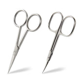 BEZOX small scissors packaging in a travel tin, ideal for on-the-go grooming.