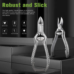 BEZOX toenail clipper close-up highlights sharp blades for clean cuts.