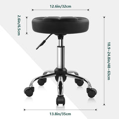 BFTOU swivel stool with 360-degree wheels enables easy movement across workstations.