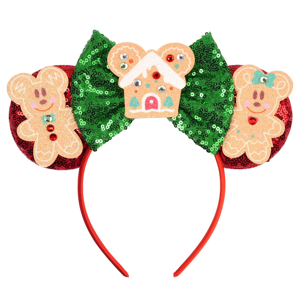 bianbaistar gingerbread mouse ears headband adds festive flair for holiday photos