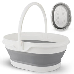 Bidful collapsible foot tub close-up for portable home spa relaxation.