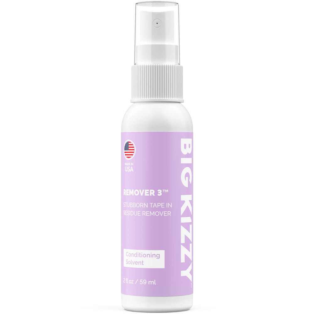 Big Kizzy Remover 3 adhesivo residual de cinta de extensión para cabello suave