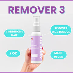 Big Kizzy Remover 3 spray en cabello facilita retirar residuos