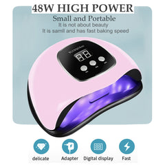 BIGBEAR UV Nail Lamp offers 360-degree coverage for even gel curing