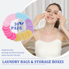 BILIYA pads used to apply toner for an even skincare routine