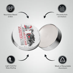 Billy Jealousy Devil's Delight castor oil application demonstrates beard nourishment.