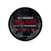Billy Jealousy Devil's Delight pomade tube showing strong hold and matte finish.