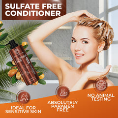BINGO Hair Care Moroccan Argan Oil Conditioner gives hair a hydrating shine.