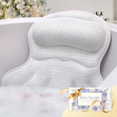 Binobella Bath Pillow provides head and neck support for a relaxing soak.