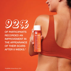 Bio-Oil pouring into hand demonstrating quick absorption benefit