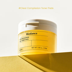BIODANCE close-up of gel pad texture, shows gentle exfoliation