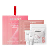 BIODANCE front packaging showing the complete 7 Day Glow Up Kit and benefit of full routine