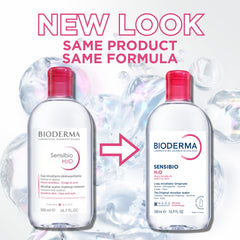 Bioderma Sensibio H2O pouring texture onto cotton pad for no-rinse convenience