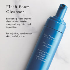 Bioelements Flash Foam Cleanser pumpkin enzyme smooths skin texture.