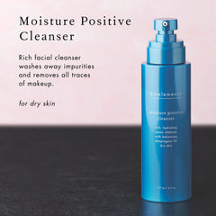 Bioelements Moisture Positive Cleanser wet-face application shows refreshing cleansing routine.