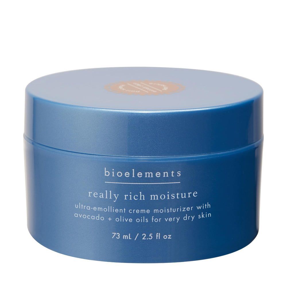 Bioelements Really Rich Moisture bottle front highlighting hydration for dry skin