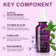 Bioglossy Niacinamide Serum pump dispense demonstrates easy daily use.