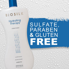 BioSilk Quinoa detangling-action on hair reduces knots, leaving soft, hydrated strands.