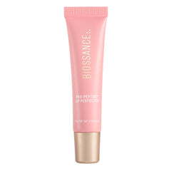 Biossance Lip Perfector tube closeup showing glossy hydration for dry lips