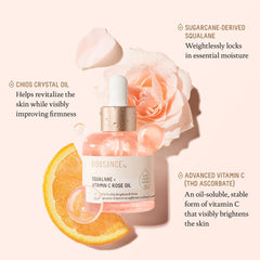 BIOSSANCE Damascus Rose focus—soothing aroma enhances daily skincare ritual.