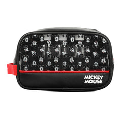 Bioworld Disney Mickey bag side view highlights compact travel size and organized storage potential
