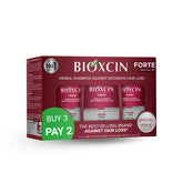 BIOXCIN Herbal Shampoo bottle pour promotes gentle scalp cleansing and soothing sensation.