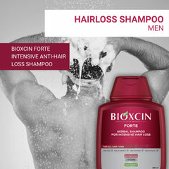 BIOXCIN Herbal Shampoo foamy lather delivers rich cleanse with herbal aroma.