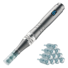 Bird Here Derma Roller Pen closeup of needles for precise at-home microneedling
