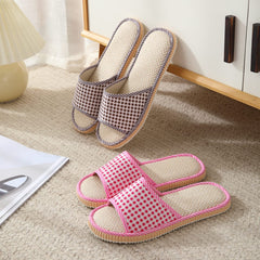 Biroris open-toe indoor slippers offering breathable comfort for home or spa
