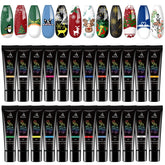 Biutee nail stamping gel polish set of 24 colors for crisp transfers