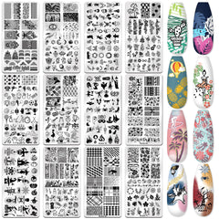 Biutee Nail Stamping Plates 304 Stainless Steel highlight durable, reusable plates for crisp transfers.