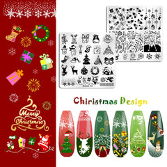 Biutee nail stamping plates 6x6cm provide clear etching for crisp transfer