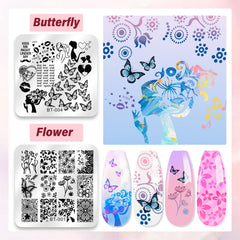 Biutee stamping gels eight colors for diverse nail art options.