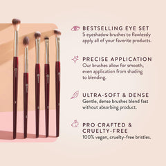 BK BEAUTY Essentials Brush Set 203 Shader for bold color deposition and pack-on application