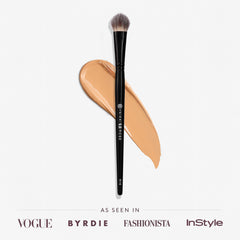 BK Beauty Nikki La Rose N16 Pro Concealer Brush triangle shape for seamless spot concealing.
