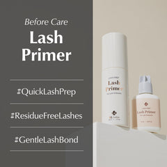 BL Lashes Primer brush closeup; precise application aids faster lash placement