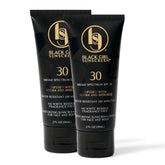 Black Girl Sunscreen SPF 30 bottle front showing sheer finish for melanin-rich skin.