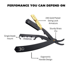 Black Widow 1.5mm blade exposure image emphasizes crisp beard lines and edging.
