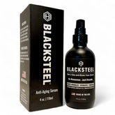 BLACKSTEEL serum one-step application bottle for a quick daily routine.