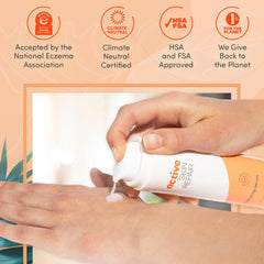BLDG ACTIVE California labs label emphasizing safe, dermatologist-tested skincare.