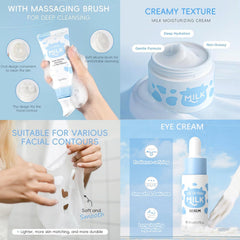 Blibling Milk Skincare Set Hydrating Cream locks in moisture for soft skin