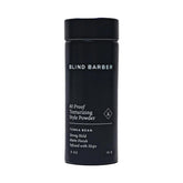 Blind Barber 80 Proof powder bottle delivers weightless volume and matte finish.